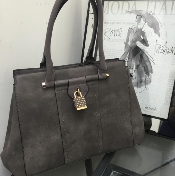 Handbags - 👜Gray Suede Handbag